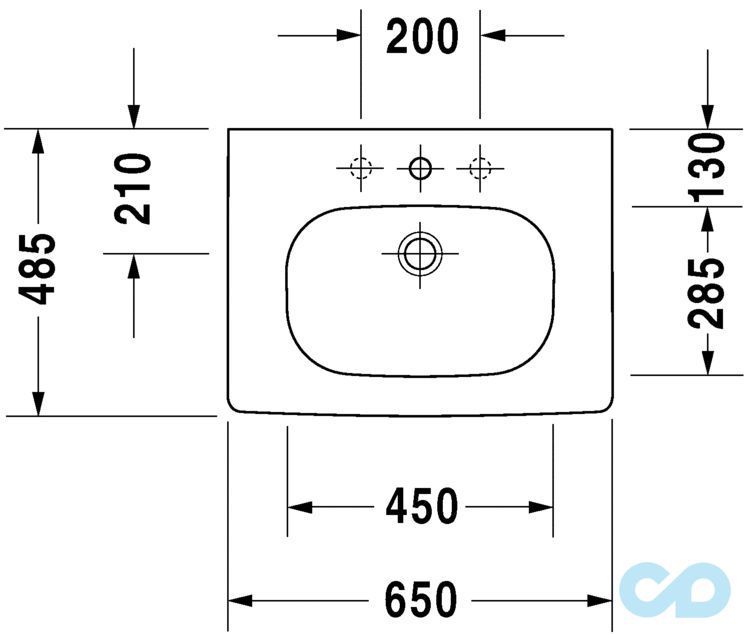 цена раковина duravit d-code 034265