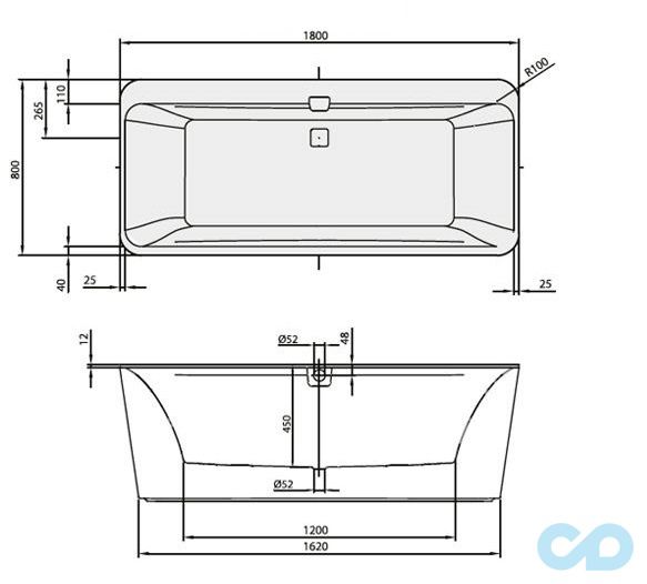 кваріловие ванна villeroy boch