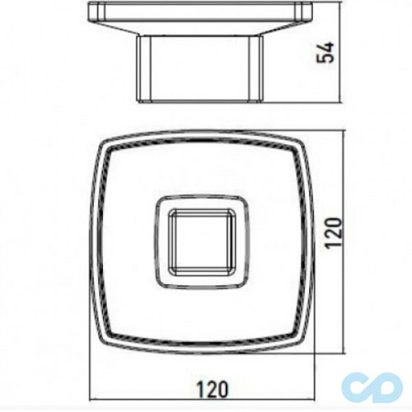 креслення Мильниця настільна Emco Loft 053000101