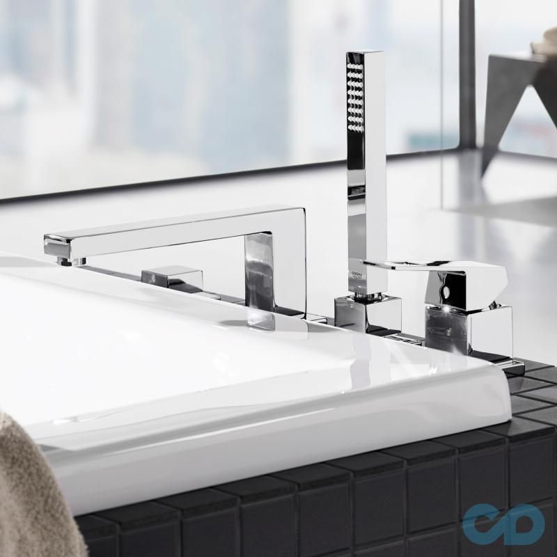 купить смеситель на борт ванны grohe eurocube 19897000