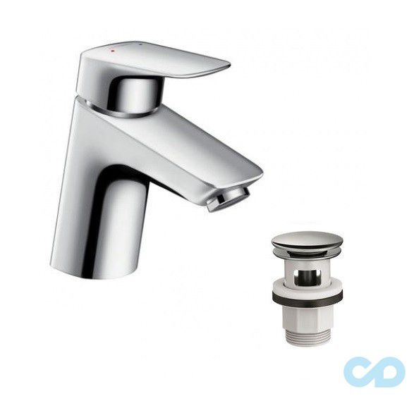 ціна змішувач для раковини hansgrohe logis 71077000