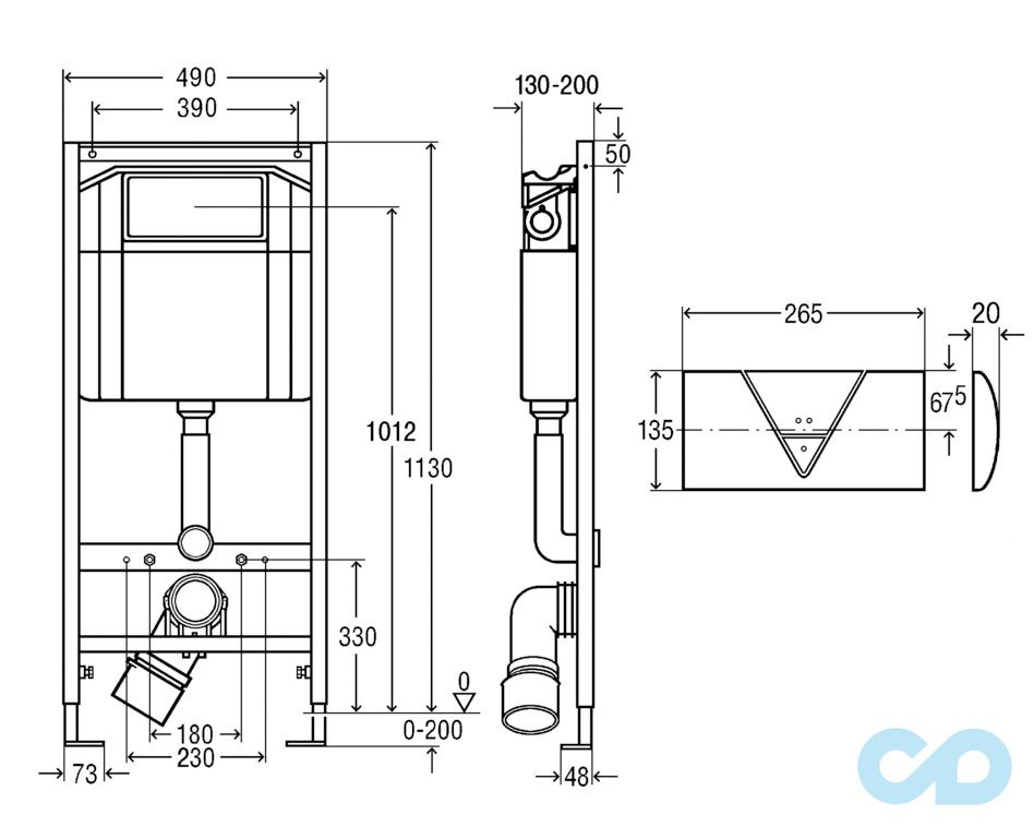 розміри інсталяція для унітазу viega standard 3 в 1 673 192