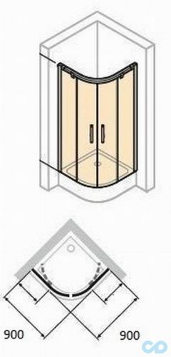 размеры душевая кабина huppe x1 140602.069.321