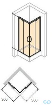 розміри душова кабіна huppe x1 140102.069.321