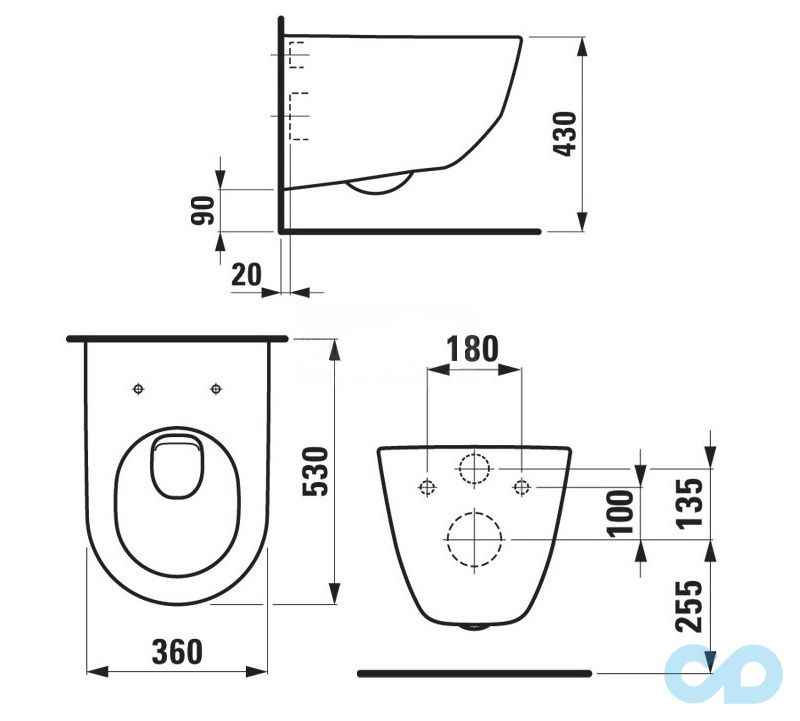 унітаз laufen pro s