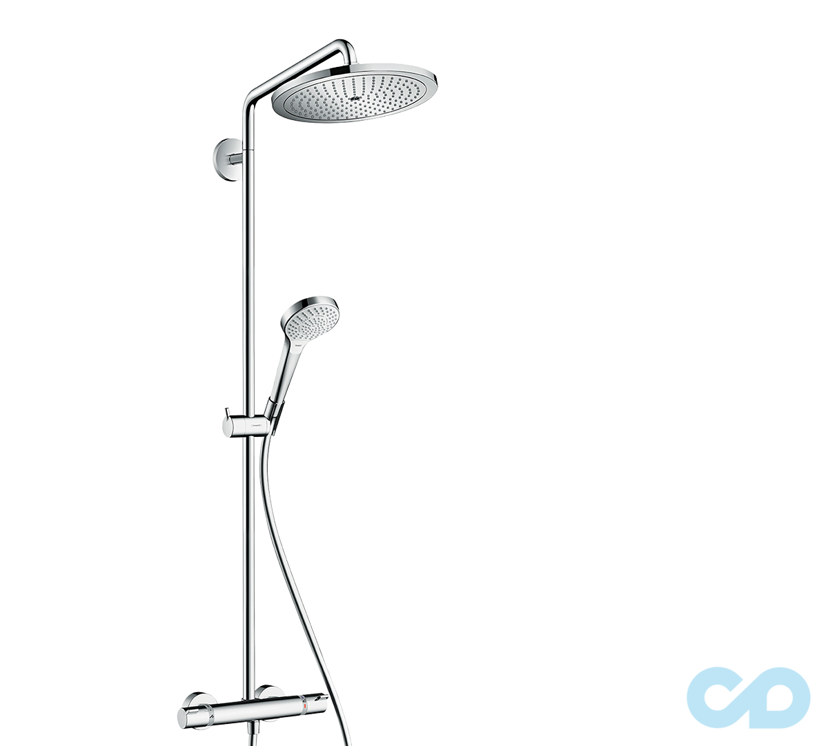 Душова система з термостатом Hansgrohe Croma Select 280 Air 1jet Showerpipe 26790000