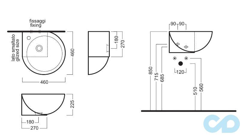 раковина hatria you me yoh7 фото