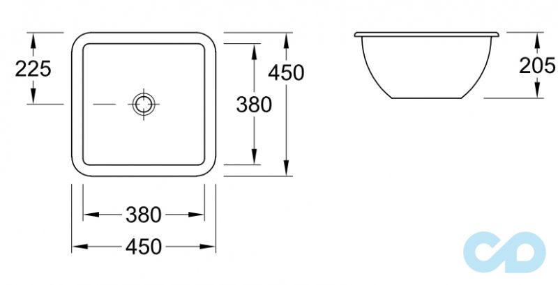 раковина villeroy & boch loop & friends 61622101 ціна