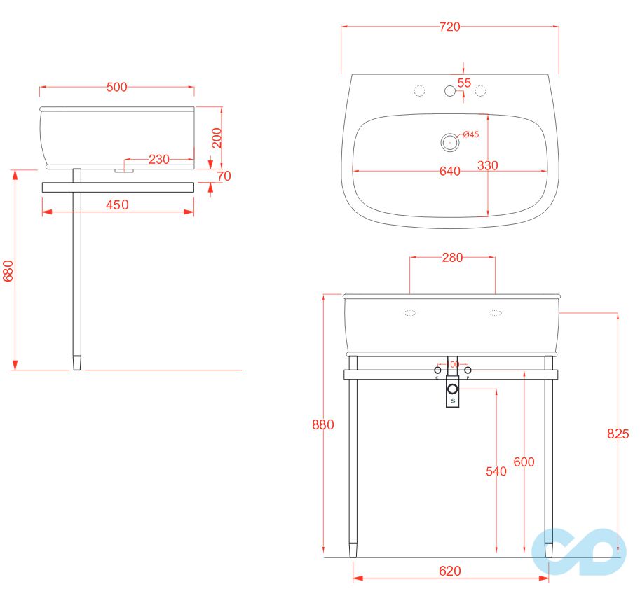 фото раковина artceram azuley azl003