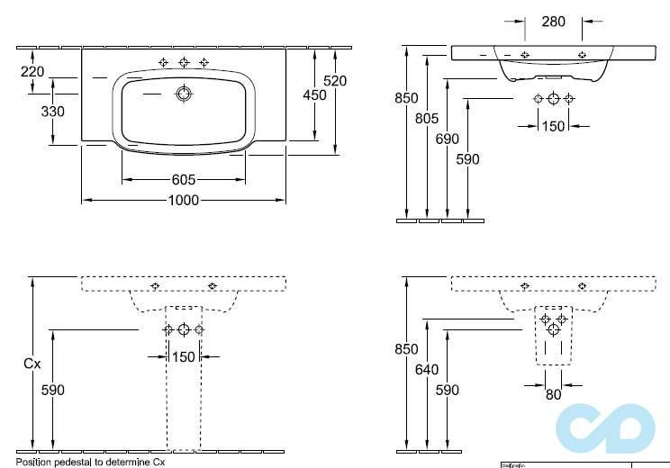 раковина villeroy & boch sentique 5142a001 цена