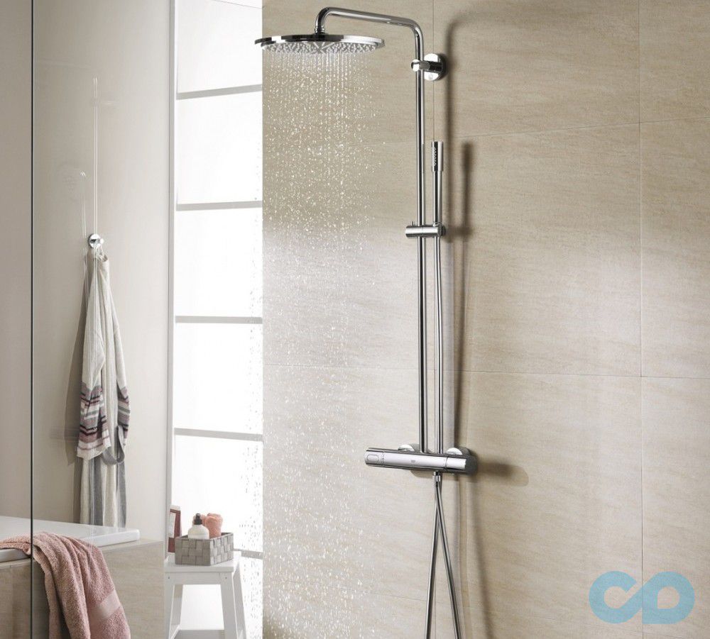 Душевая система с термостатом Grohe Rainshower 27966000