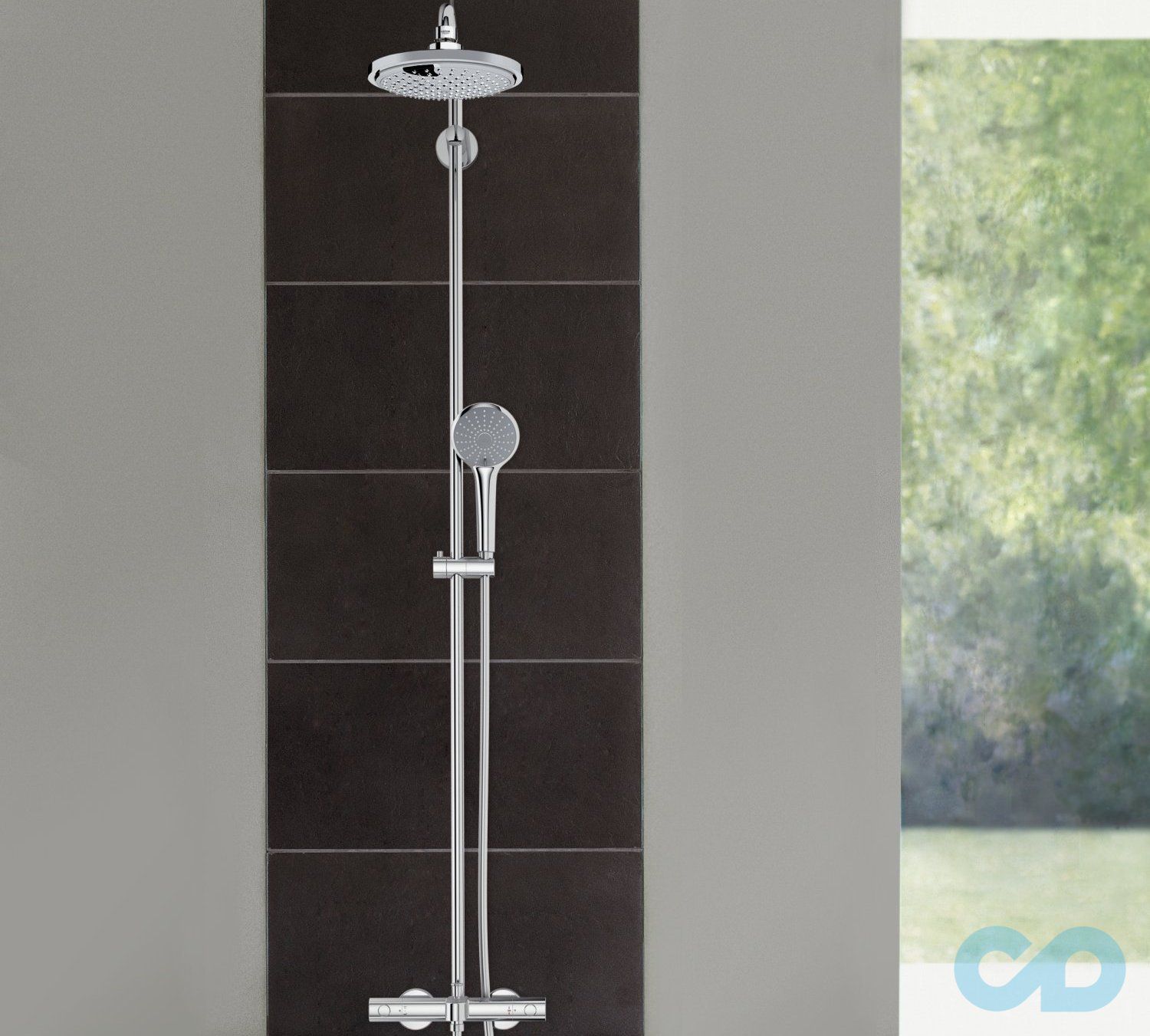 ціна Душова система з термостатом Grohe Euphoria 27475000