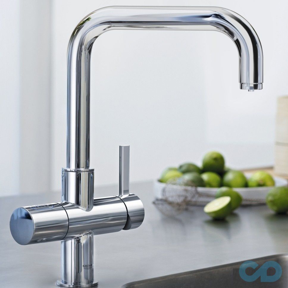 ціна кухонний змішувач grohe blue® pure 31299001