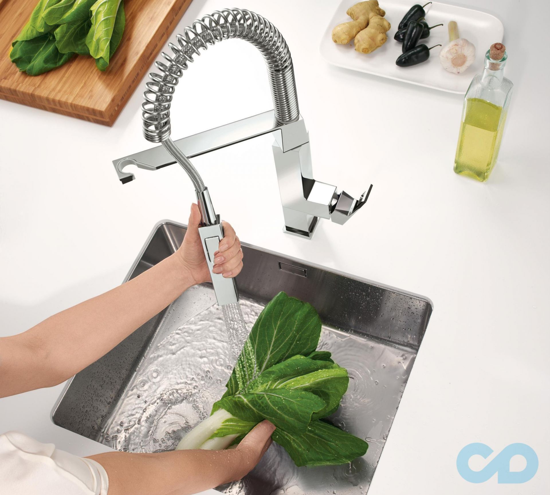 фото кухонний змішувач grohe eurocube 31395000