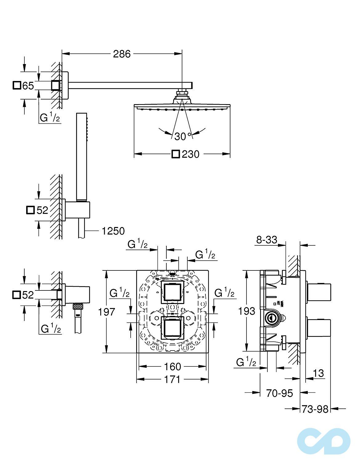 Душова система Grohe Grohtherm Cube 34506000 ціна