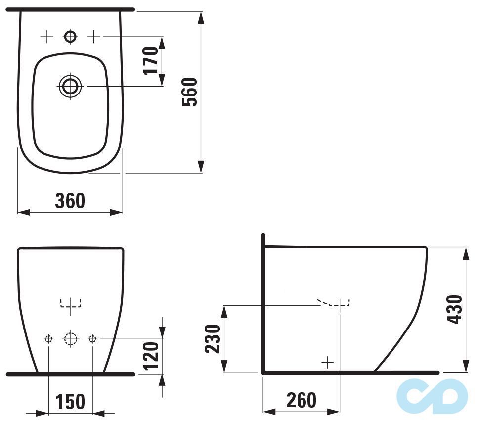 біде laufen palomba розміри