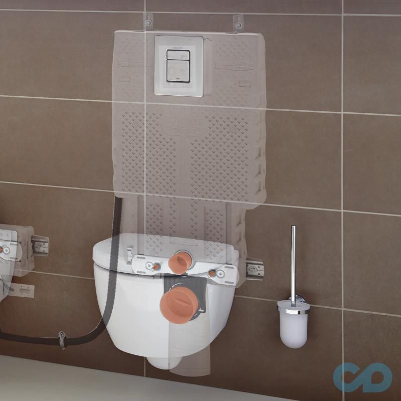параметри інсталяція для унітазу grohe uniset 38643001
