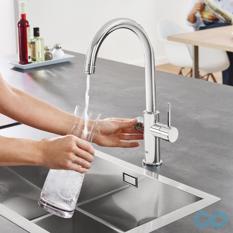 купити змішувач для мийки з функцією фільтра grohe blue home 31455000