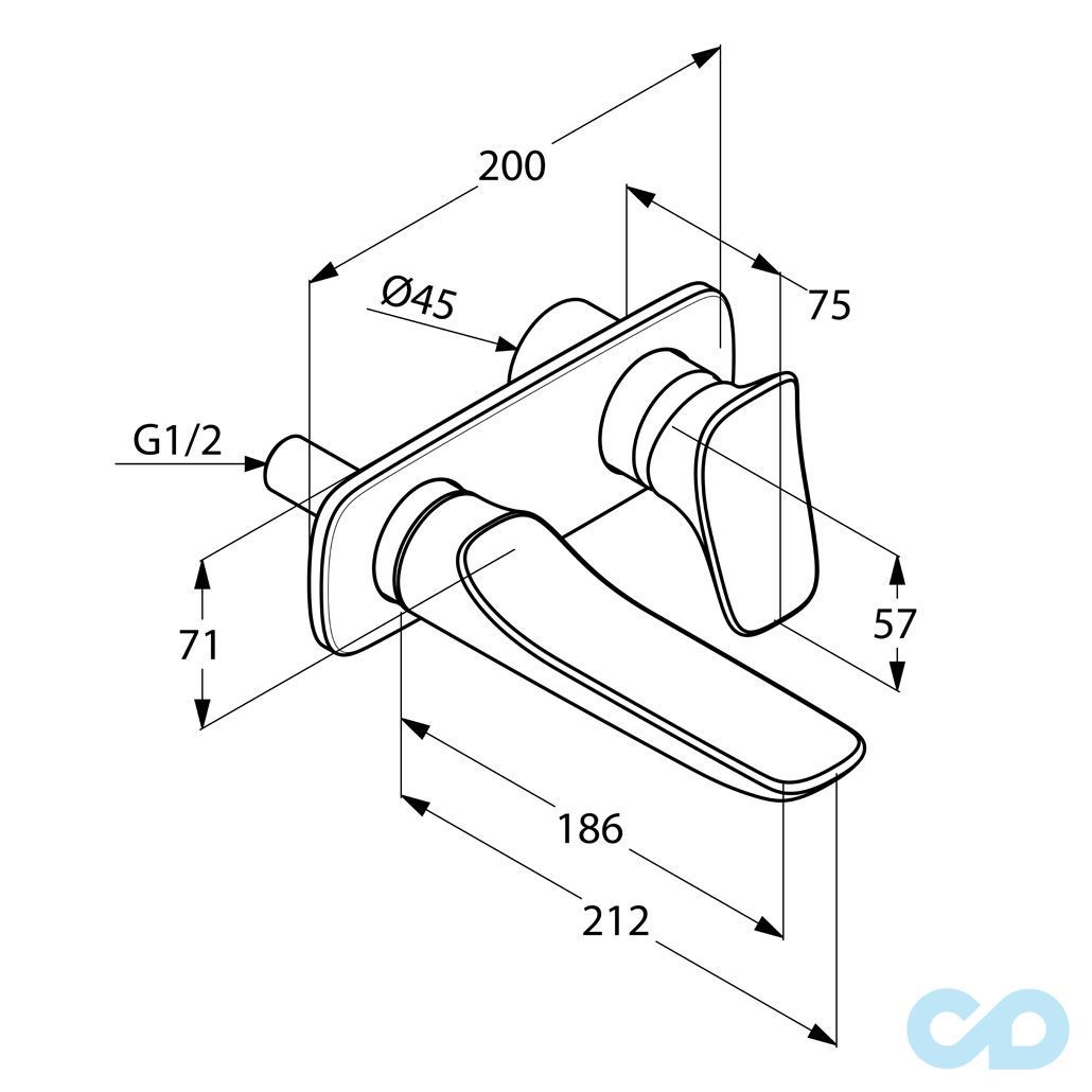 розмір змішувач для раковини kludi ambienta 532440575
