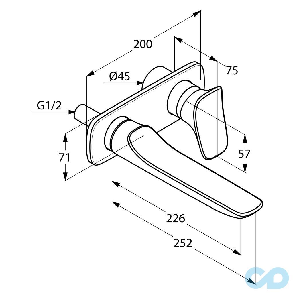 розмір змішувач для раковини kludi ambienta 532450575