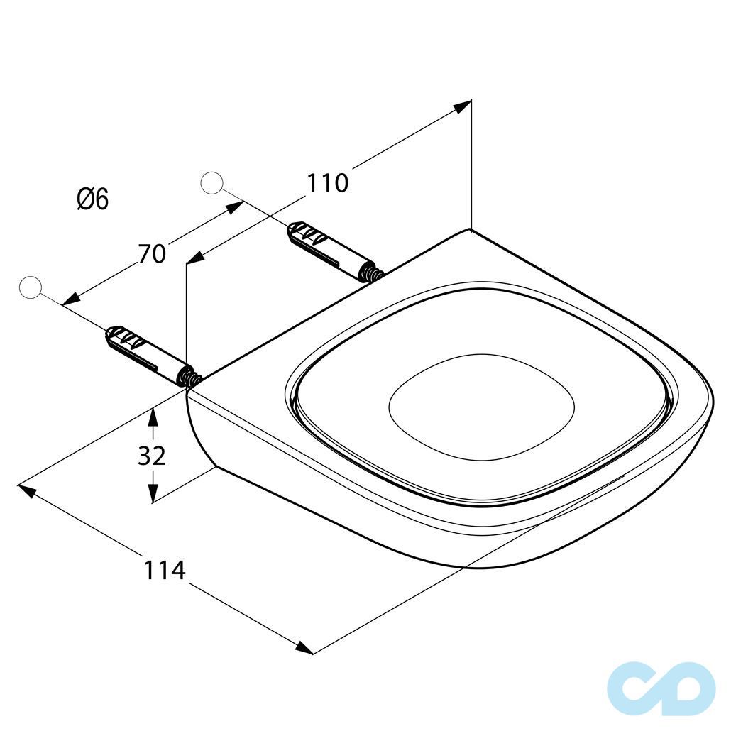 креслення Мильниця Kludi Ambienta 5398505