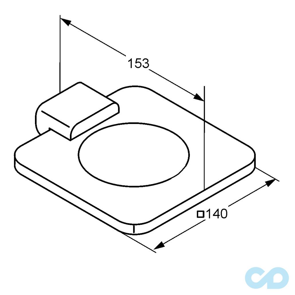 креслення Мильниця Kludi E2 4998505