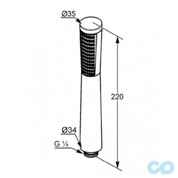креслення Душова лійка Kludi A-QA 3910005-00