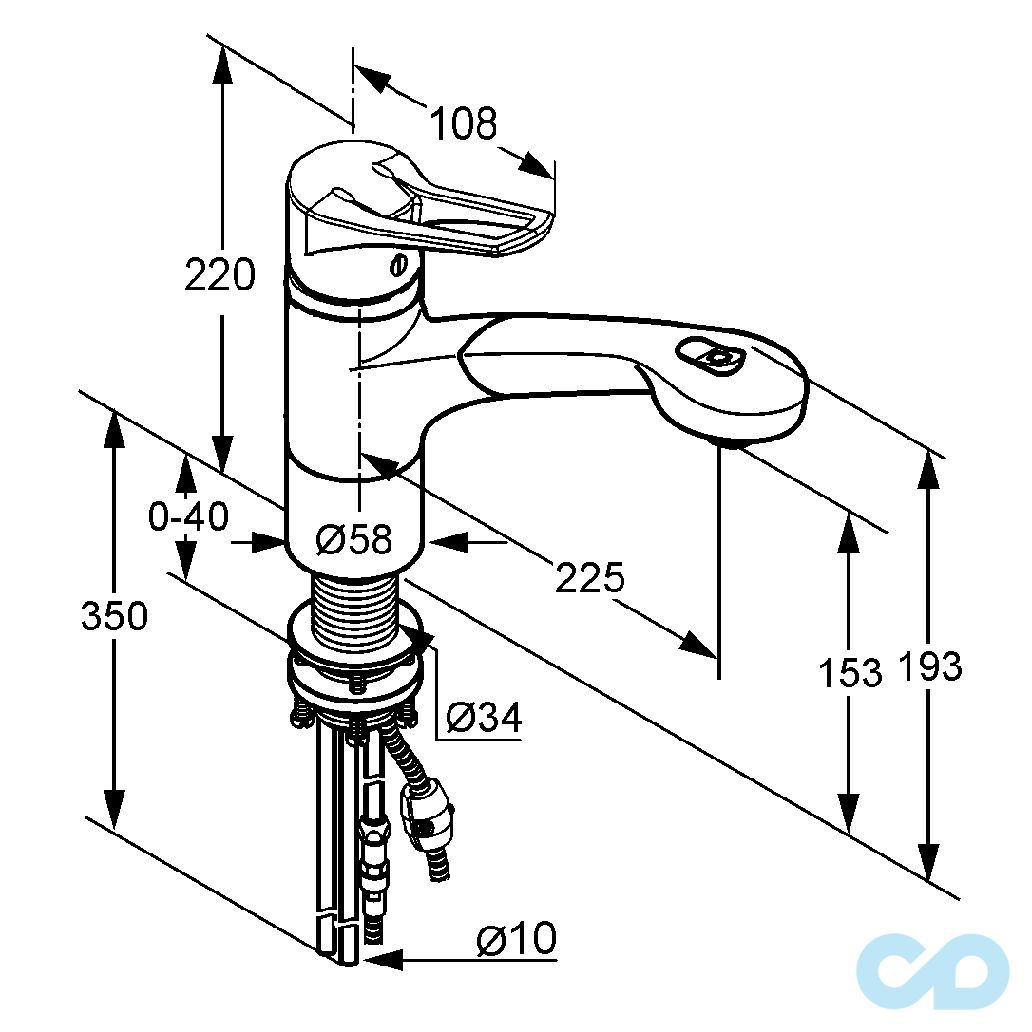 розмір змішувач для кухні kludi mx 399410562