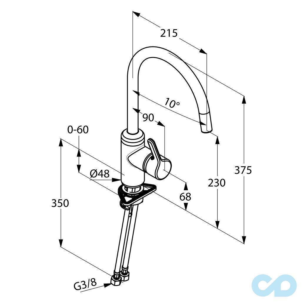 розмір змішувач для кухні kludi bingo star 428039678