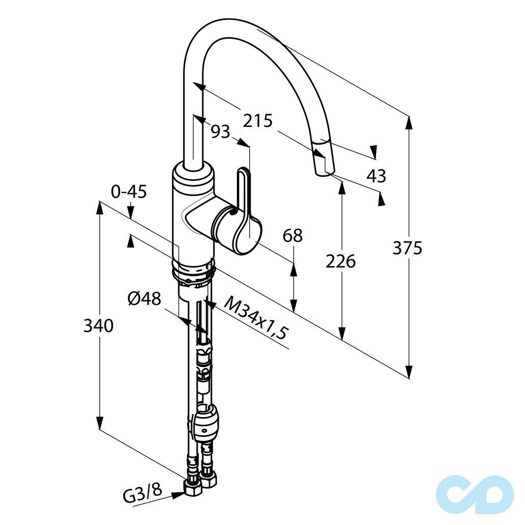 размер смеситель для кухни kludi bingo star 428519678