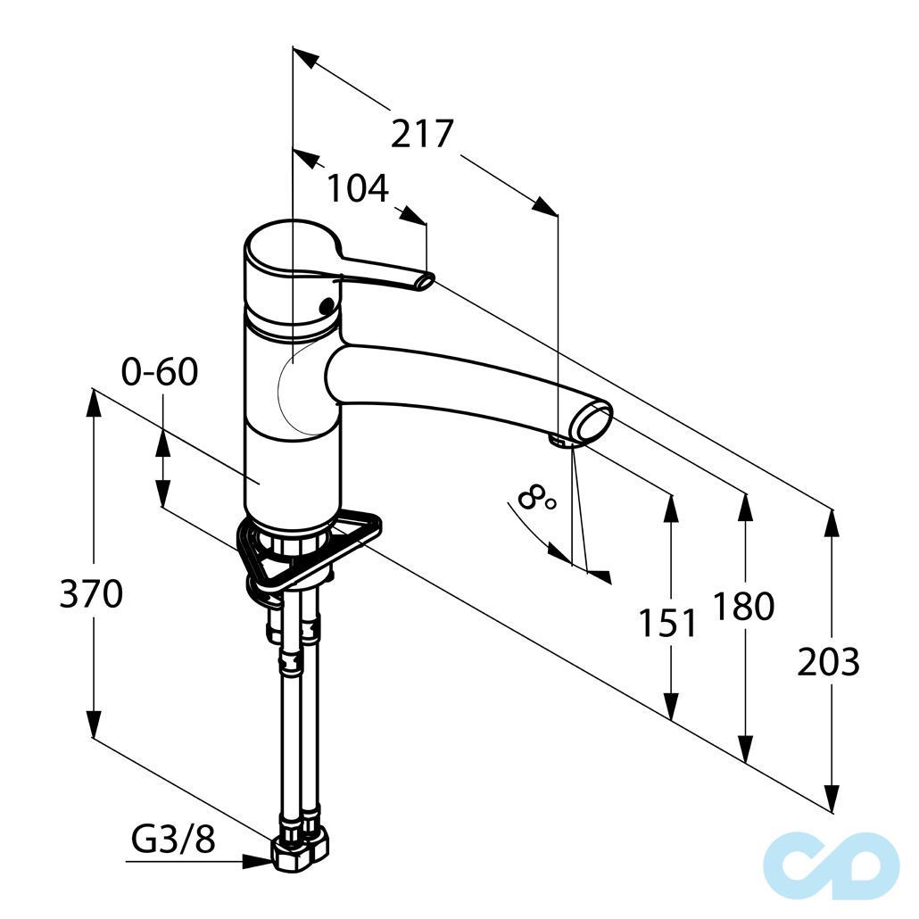 размер смеситель для кухни kludi trendo 335749675