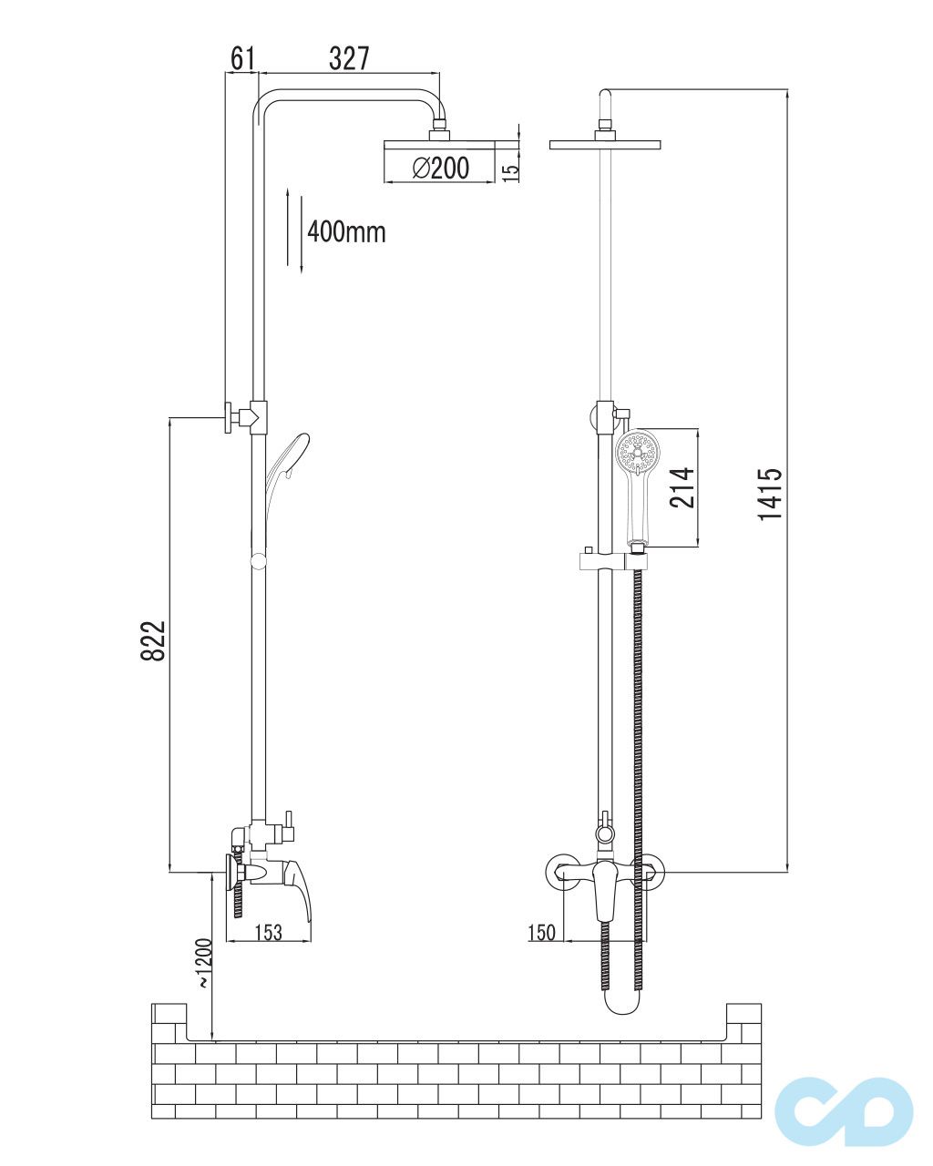 креслення Душова система Imprese Jesenik T-15140