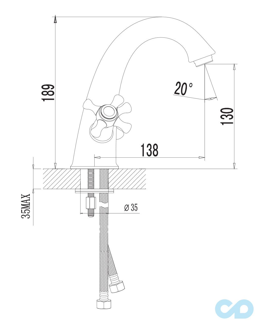 розмір змішувач для раковини imprese ralsko new 05240new