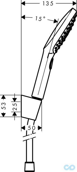 креслення Душовий набір Hansgrohe Raindance Select E 26720000