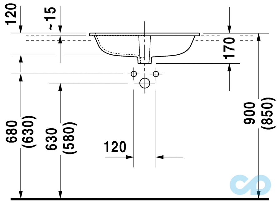 раковина встраиваемая duravit happy d.2 0483600000 цена