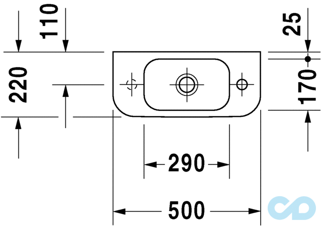 раковина duravit happy d.2 0711500009 ціна