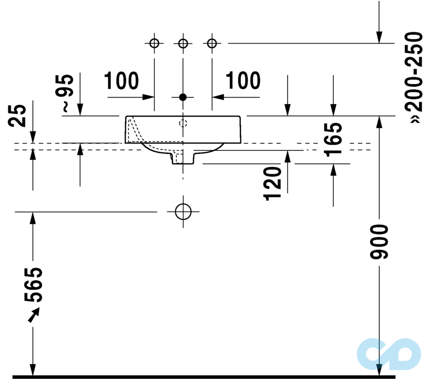 раковина duravit happy d.2 2314400000 розміри
