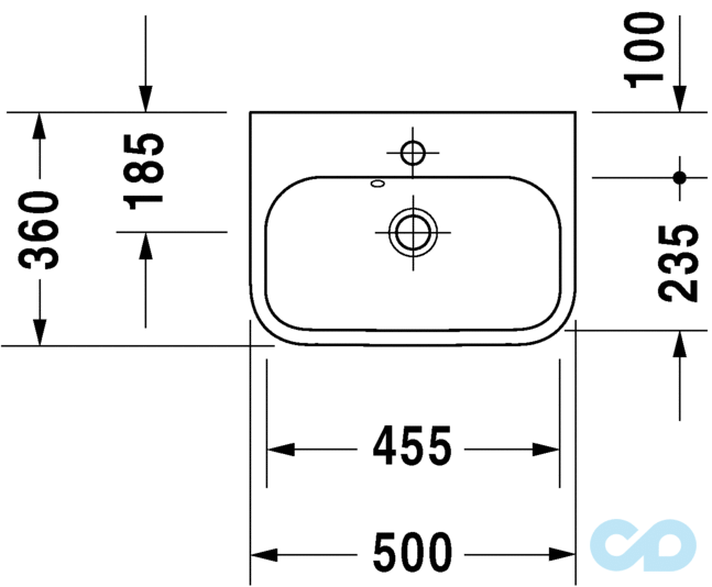 раковина мебельная duravit happy d.2 0710500000 купить