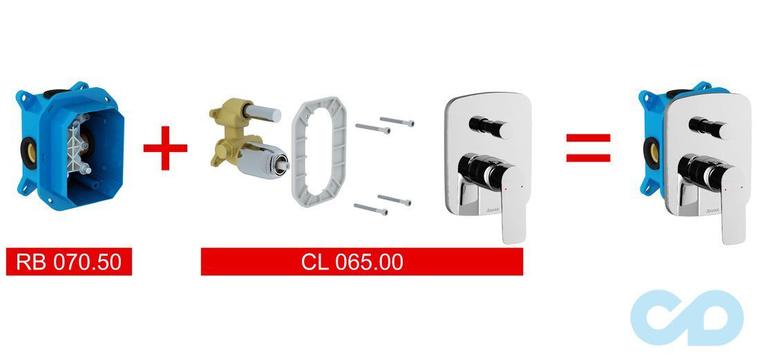 купити Змішувач для ванни і душа Ravak Classic CL 065.00