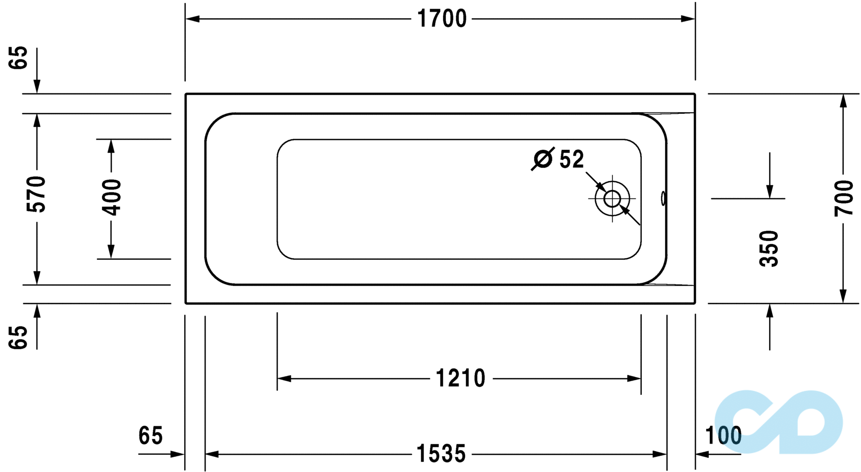 duravit акрилова ванна