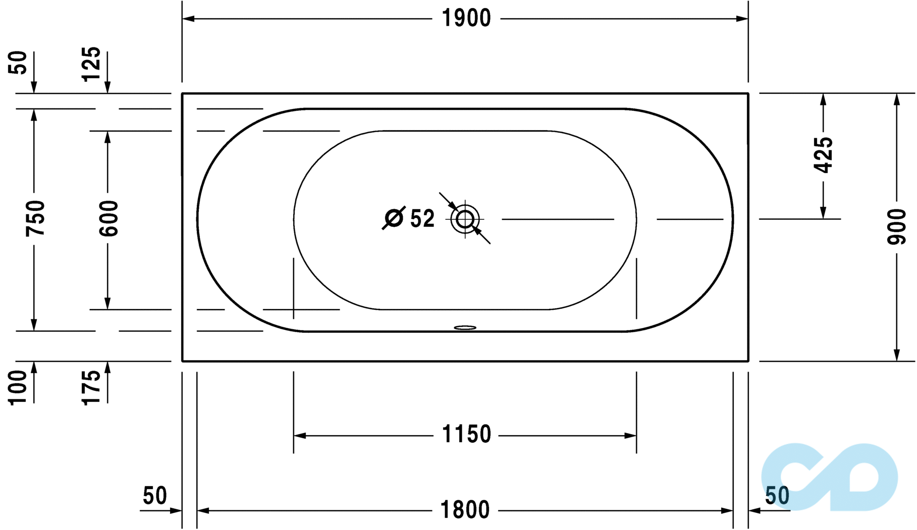 акрилова ванна duravit