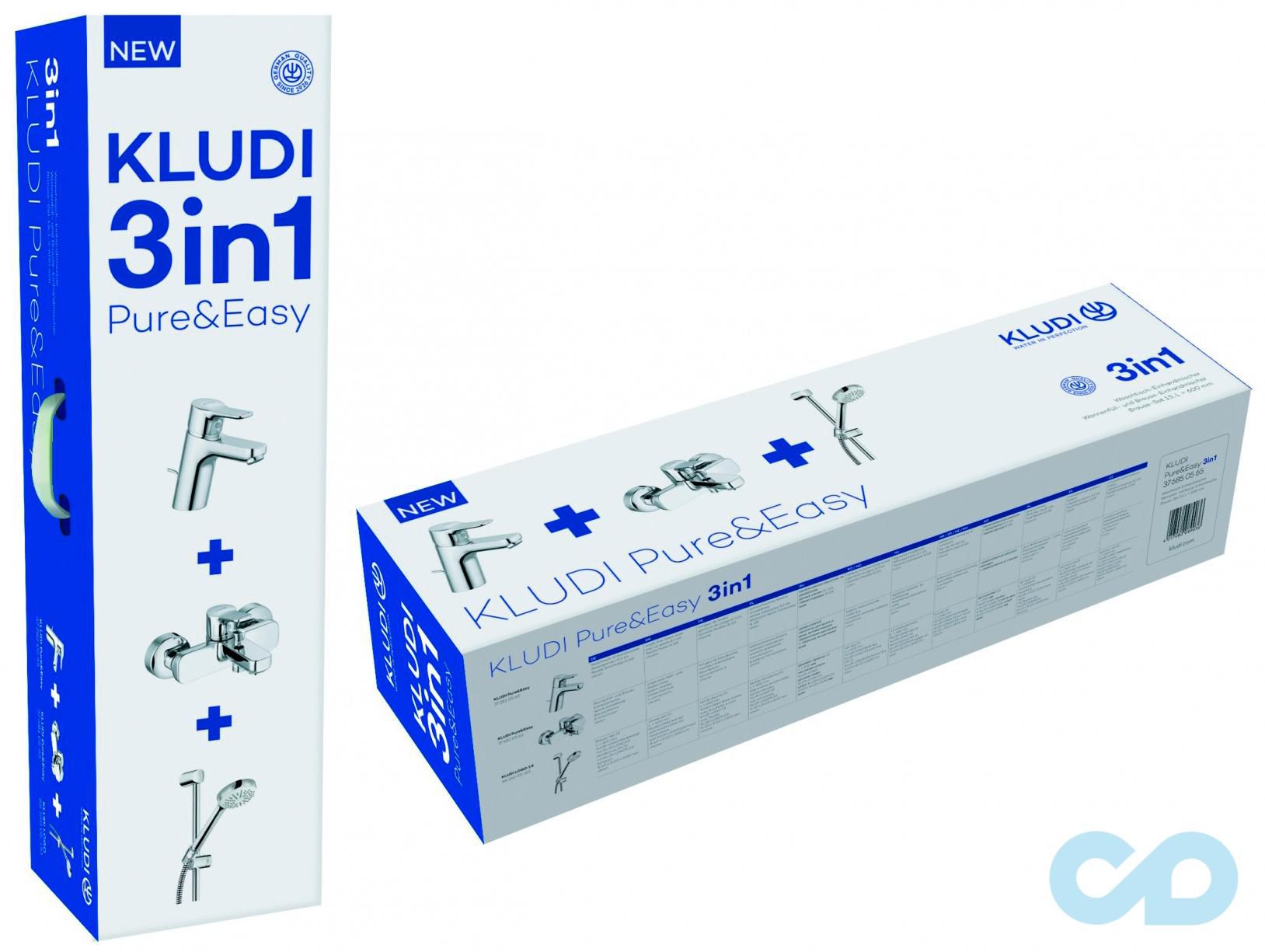 дизайн Набір змішувачів для ванни Kludi Pure & Easy 376850565