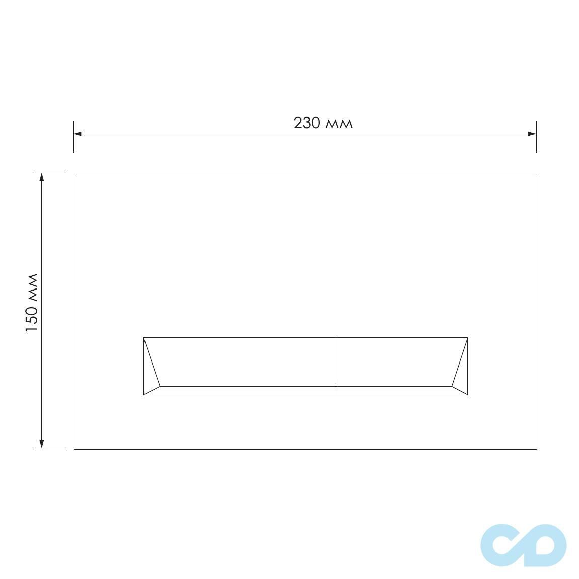 чертеж Клавиша смыва Imprese Pan Laska i8040W