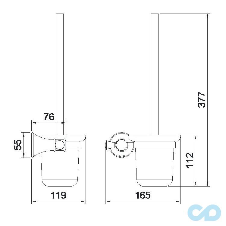 креслення Йоршик для унітазу Imprese Podzima Ledove ZMK01170126