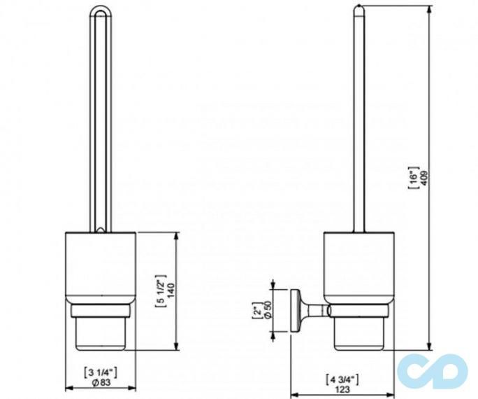 креслення Йоршик для унітазу Sonia E-Plus 124602