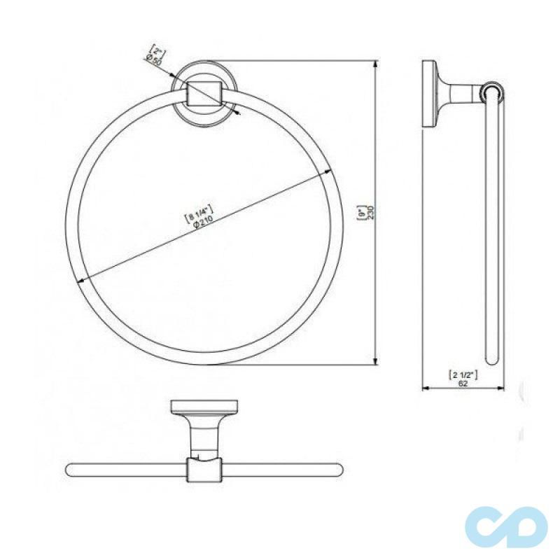 креслення Полотенцедержатель Sonia E-Plus 124510