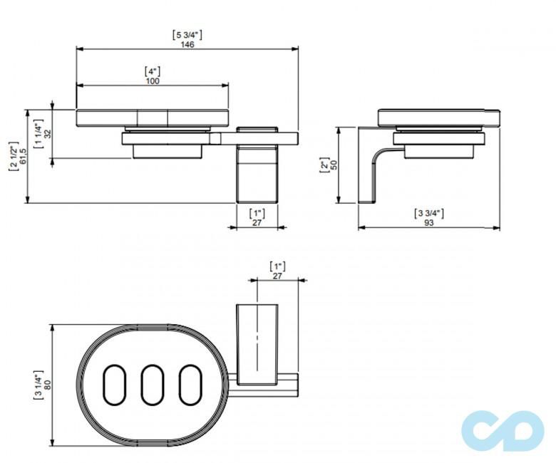 креслення Мильниця Sonia Eletech 114078
