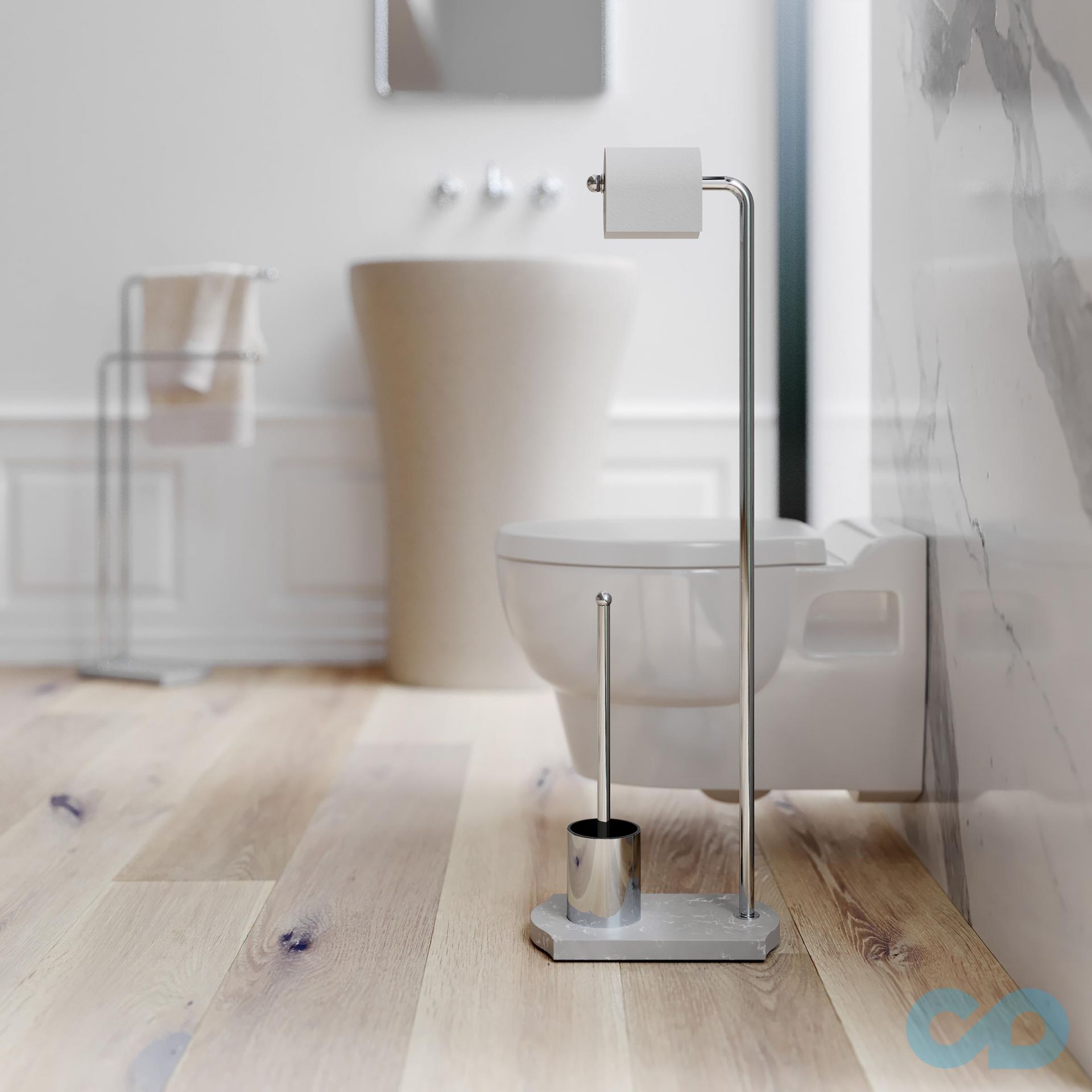 Подставка с бумагодержателем и ёршиком Sonia Nomad 176281