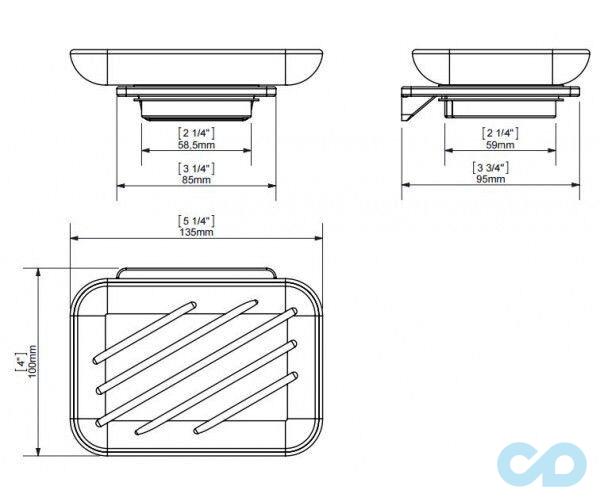 креслення Мильниця Sonia S-Cube 166 886