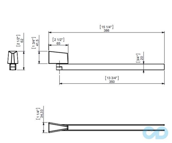 креслення Полотенцедержатель Sonia S2 156146